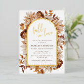 エレガントブライダルシャワー 箔招待状 (立ち正面)