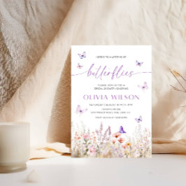 エレガントブライダルシャワー |蝶のタイムライフ 招待状