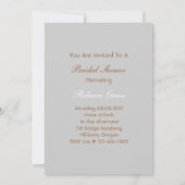 エレガントブライダルシューズパリヴィンテージブライダルシャワー 招待状 (裏面)