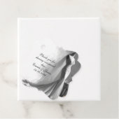 エレガントブライダルスケッチメッセージカード – ロマンチック フェイバータグ (インサイチュ)