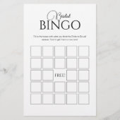 エレガントブライダルビンゴブライダルシャワーゲーム (正面)