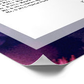 エレガントブラシ結婚線のシーティングチャート ポスター (角)