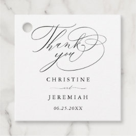 エレガントブラックスクリプ結婚ト フェイバータグ