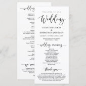 エレガントブラックスクリプ結婚ト プログラム (正面/裏面)