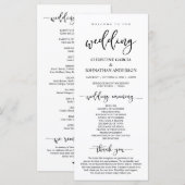 エレガントブラックスクリプ結婚ト プログラム (正面/裏面)