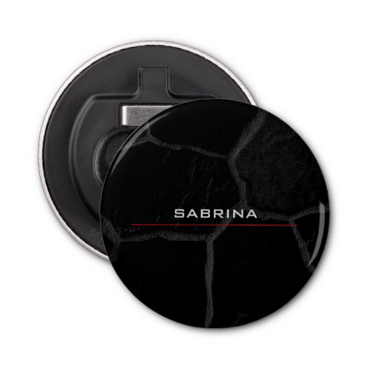 エレガントブラックストーンミニマスタイリッシュリスト 栓抜き (正面)