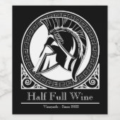 エレガントブラックパーソナライズされたファミリーワインボトル ワインラベル (シングルラベル)
