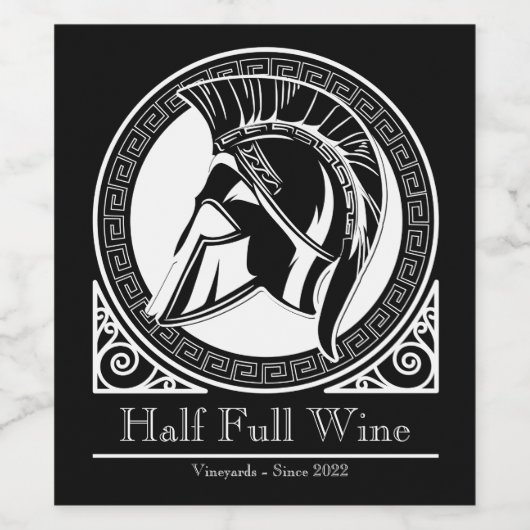 エレガントブラックパーソナライズされたファミリーワインボトル ワインラベル (シングルラベル)