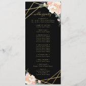 エレガントブラックピーチ金ゴールドジオメト結婚リ プログラム (裏面)