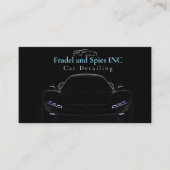 エレガントブラックプレミアムカーディーラー/プロフェッショナル 名刺 (正面)