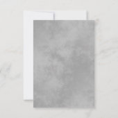 エレガントブラック&シルバー感謝していラ結婚ズ サンキューカード (裏面)