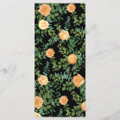 エレガントブラック&ピーチバラ結婚ズ メニュー (裏面)