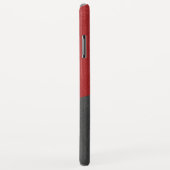 エレガントブラック&レッドヴィンテージフェイクレザー Case-Mate iPhoneケース (裏面/右)