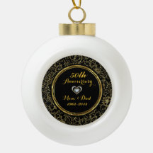 エレガントブラック&金ゴールド50結婚周年