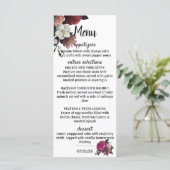 エレガントブルゴーニュとピンクの花 メニュー (スタンド正面)