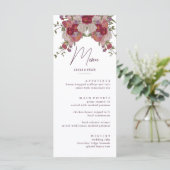 エレガントブルゴーニュフローラのメ結婚ニュー・カード メニュー (スタンド正面)