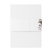 エレガントブルゴーニュフローラウォーター結婚カラー 招待状ベリーバンド (裏面例)