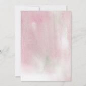 エレガントブルゴーニュフローラウォーター結婚カラー 招待状 (裏面)