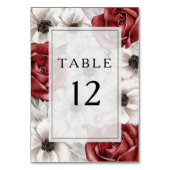 エレガントブルゴーニュフローラ結婚ズ テーブルナンバー (正面)