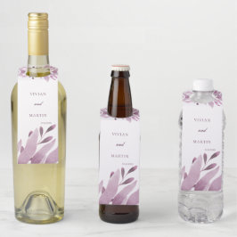 エレガントブルゴーニュ大結婚葉 ボトルネックタグ