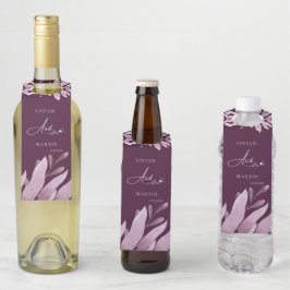 エレガントブルゴーニュ大結婚葉 ボトルネックタグ