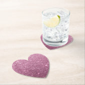 エレガントブルゴーニュ抽象芸術ガーリーグリッター ペーパーコースター (インサイチュ)