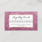 エレガントブルゴーニュ抽象芸術ガーリーグリッター ロイヤリティカード (正面)