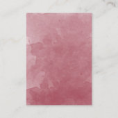 エレガントブルゴーニュ水結婚色の詳細 エンクロージャーカード (裏面)