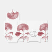 エレガントブルゴーニュ結婚アジサイ フェイバーボックス (折り畳みなし)