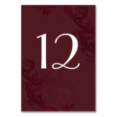 エレガントブルゴーニュ結婚ーのテーブル番号 テーブルナンバー (正面)