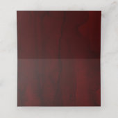 エレガントブルゴーニュ赤フローラ結婚ズ プレイスカード (内部開封)