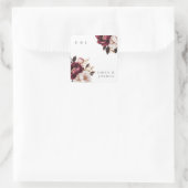 エレガントブルゴーニュ金ゴールド結婚ズ スクエアシール (バッグ)