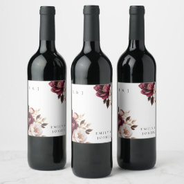 エレガントブルゴーニュ金ゴールド結婚ズ ワインラベル