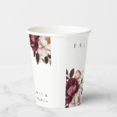 エレガントブルゴーニュ金ゴールド結婚ズ 紙コップ (右)