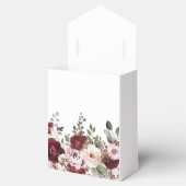 エレガントブルゴーニュ&赤面ウォーター色フローラ結婚ズ フェイバーボックス (オープン)