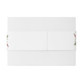 エレガントブルゴーニュ&赤面ウォーター色フローラ結婚ズ 招待状ベリーバンド (裏面例)