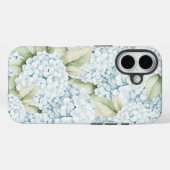 エレガントブルーアジサイ水彩画 Case-Mate iPhoneケース (裏面 (横))