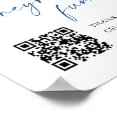 エレガントブルーアジサイ・ハネムーン結婚基金 ポスター (角)