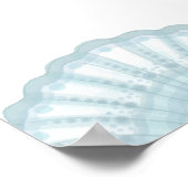 エレガントブルーシェル  レシピカードをこちらに記入してください ポスター (角)