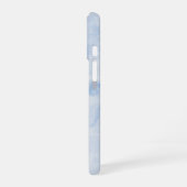 エレガントブルーストーン大理石模様 iPhone 16ケース (左側面)
