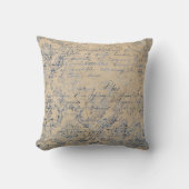 エレガントブルーダマスク クッション (正面)