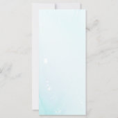 エレガントブルーフラワーパーソナライズされた結婚式 プログラム (裏面)