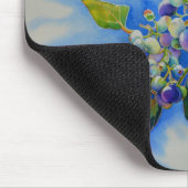 エレガントブルーベ絵を描リー マウスパッド (コーナー)