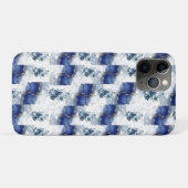 エレガントブルーマーブル Case-Mate iPhoneケース (裏面(横))