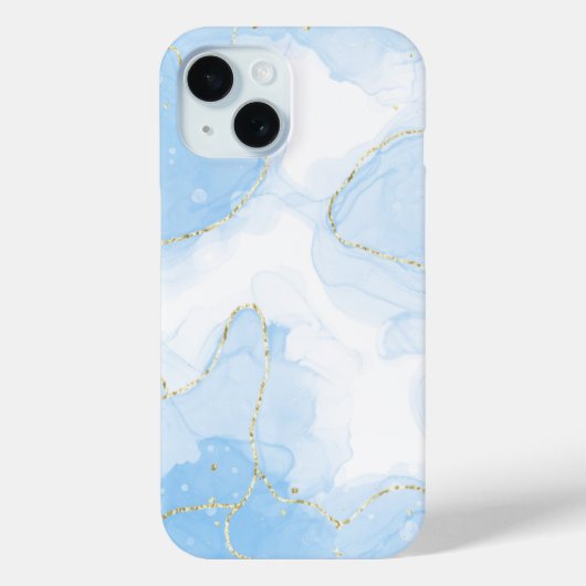エレガントブルーマーブル Case-Mate iPhoneケース (裏面)