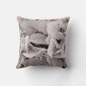 エレガントブーゲンビリアヴィンテージスタイル花柄 クッション (裏面)