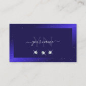 エレガントブ王室のルきらめくダイヤとイニシャル 名刺 (正面)