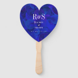 エレガントブ王室のルーシックモダンモノグラム結婚ズ ハンドファン