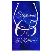 エレガントブ王室のルー65退職したと退職パーティー スモールペーパーバッグ (裏面)