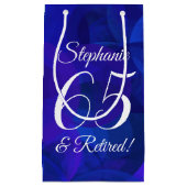 エレガントブ王室のルー65退職したと退職パーティー スモールペーパーバッグ (正面)